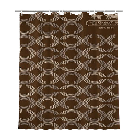 Coach Bathroom Shower Curtain Fabric Waterproof