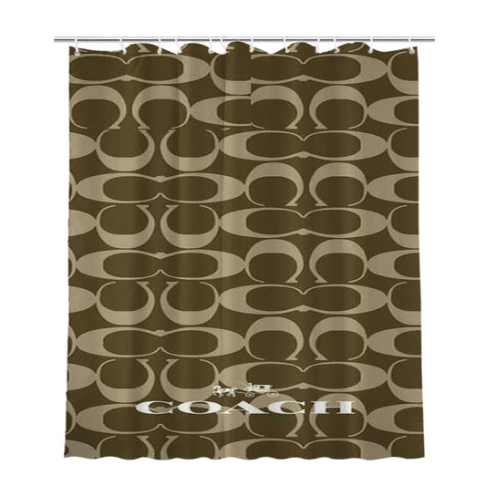 Coach New York Icon Bathroom Shower Curtain Fabric Waterproof