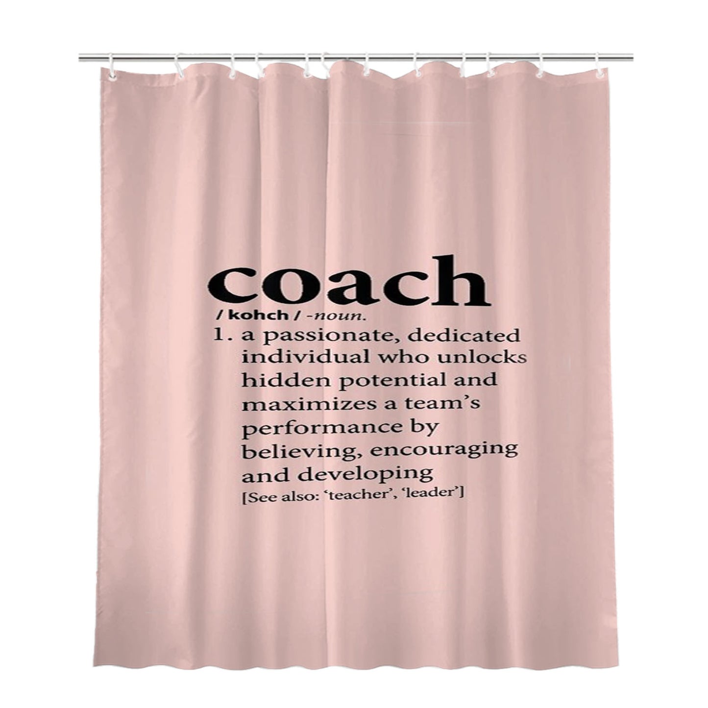 Coach Passionate Bathroom Shower Curtain Fabric Waterproof | 66 X 72 Inch