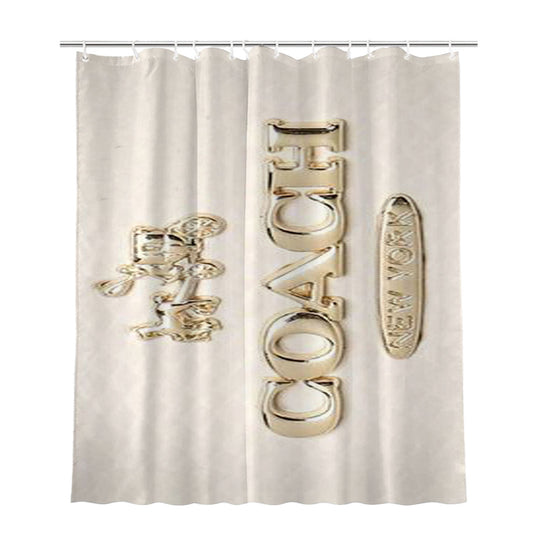Personalized Coach Pink Pattern Mate Shower Curtain Farmhouse Bathroom Decor