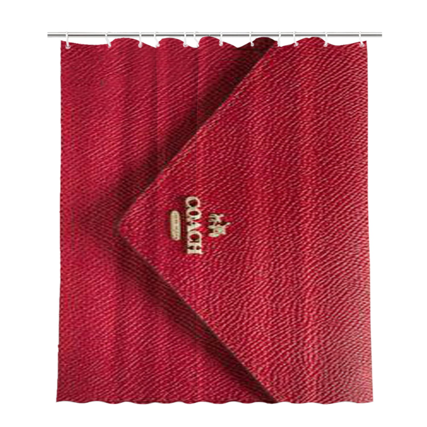 Coach Soft Wallet Bathroom Shower Curtain Fabric Waterproof | 66 X 72 Inch
