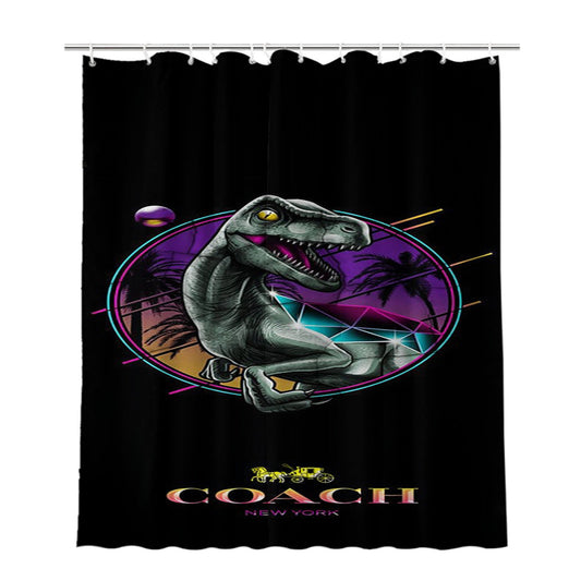 Cool Rexy Coach Bathroom Shower Curtain Fabric Waterproof