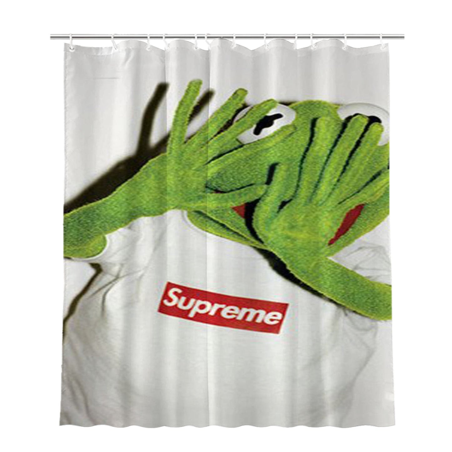 Kermit Supreme Bathroom Shower Curtain Fabric Waterproof | 66 X 72 Inch