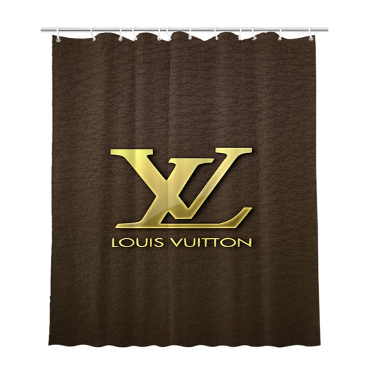 Louis Vuitton Art Bathroom Shower Curtain Fabric Waterproof
