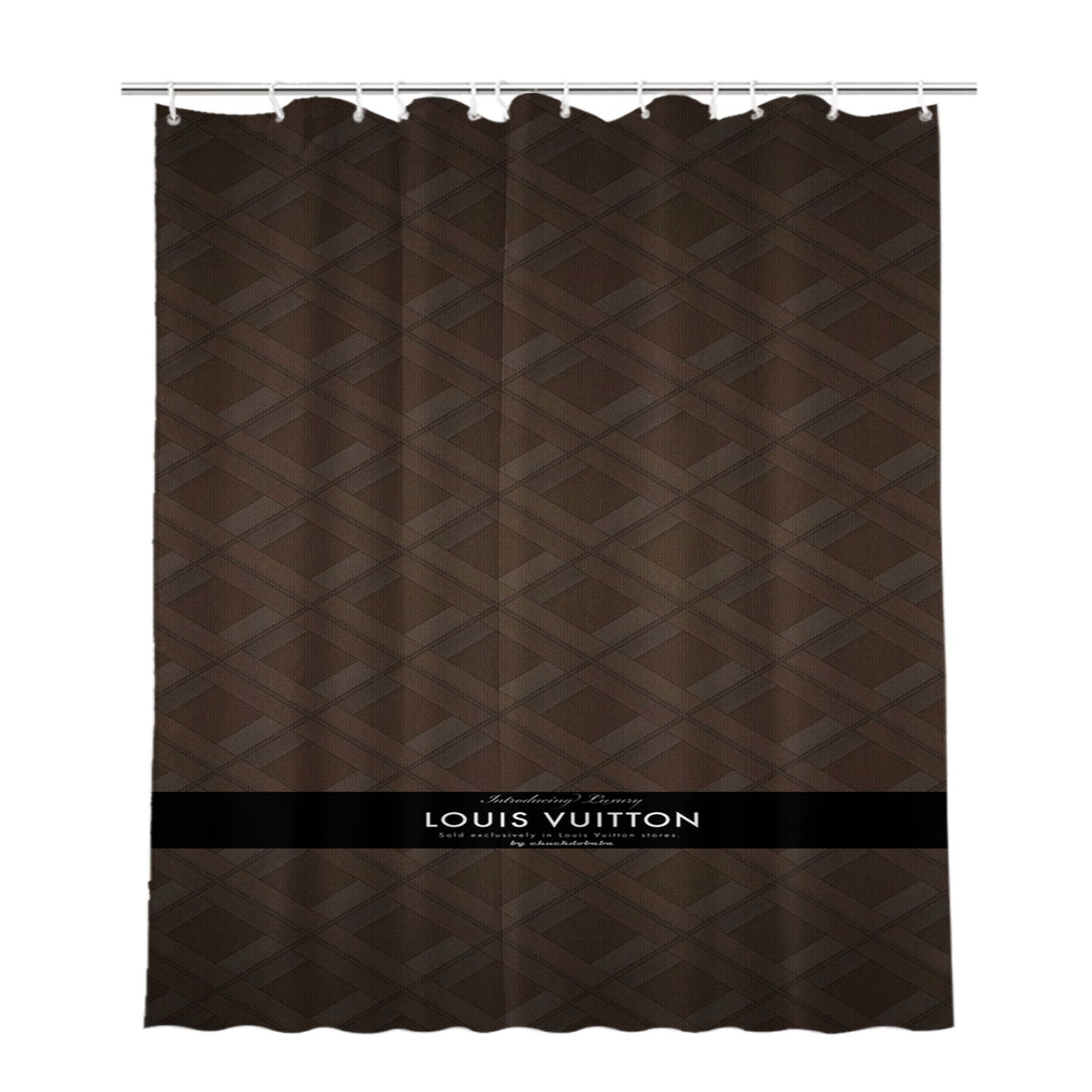 Louis Vuitton Chic Lady Bathroom Shower Curtain Fabric Waterproof | 66 X 72 Inch