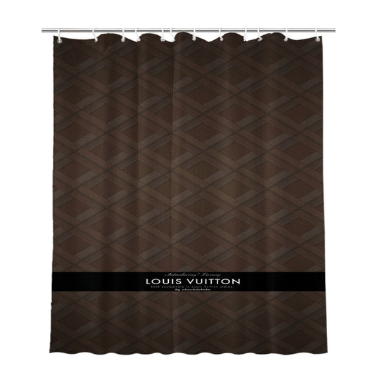Louis Vuitton Chic Lady Bathroom Shower Curtain Fabric Waterproof