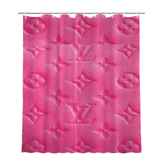 Personalized Louis Vuitton Handbags Shower Curtain Farmhouse Bathroom Decor