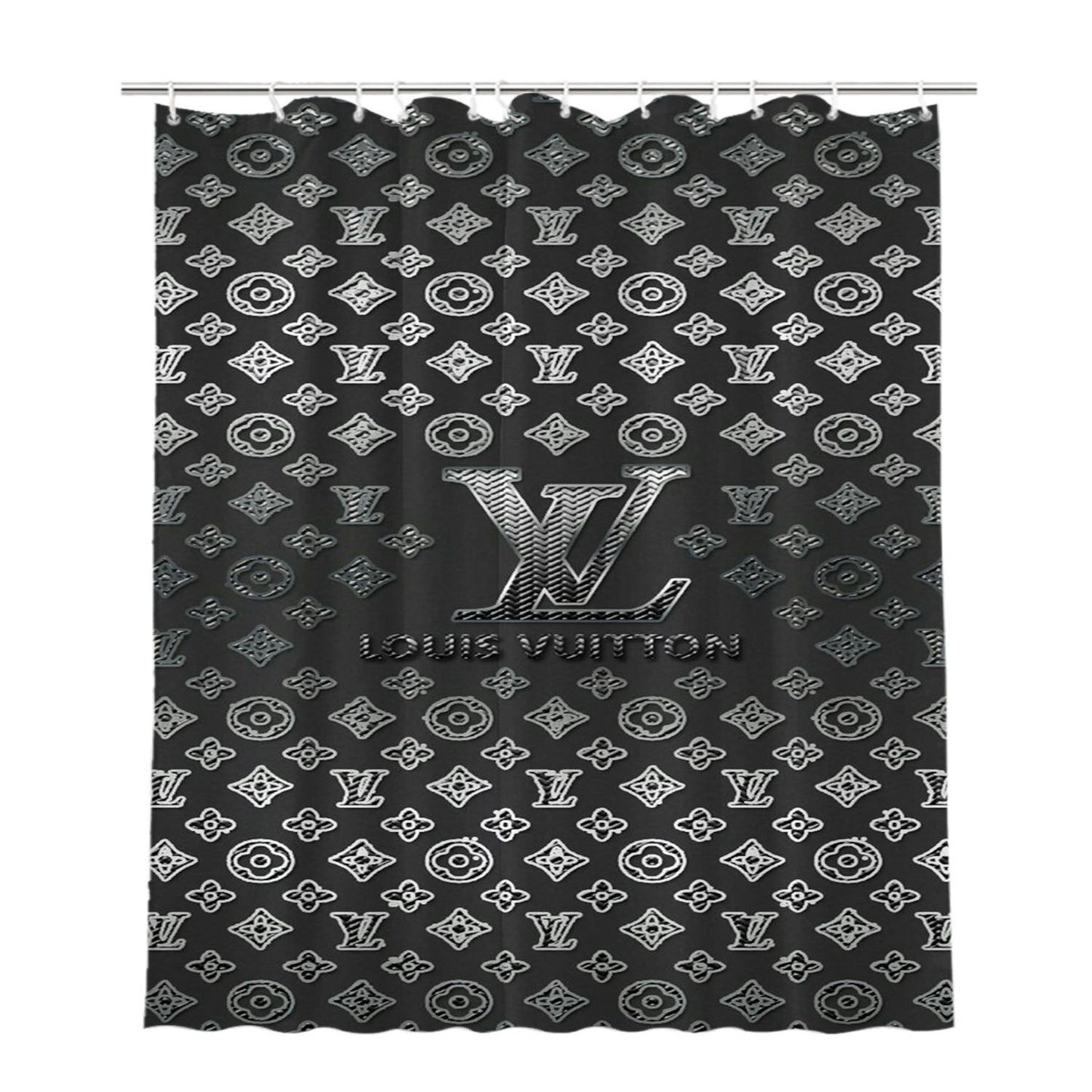 Louis Vuitton Lv Bathroom Shower Curtain Fabric Waterproof | 66 X 72 Inch