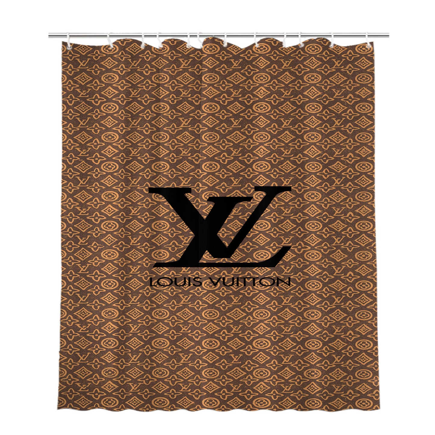 Louis Vuitton Mythic Monogram Bathroom Shower Curtain Fabric Waterproof | 66 X 72 Inch