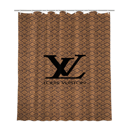 Louis Vuitton Mythic Monogram Bathroom Shower Curtain Fabric Waterproof