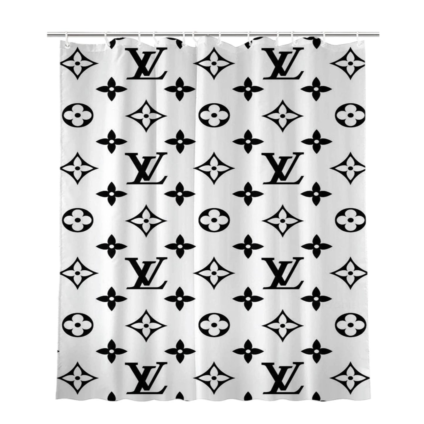 Louis Vuitton Pattern Creative Bathroom Shower Curtain Fabric Waterproof | 66 X 72 Inch