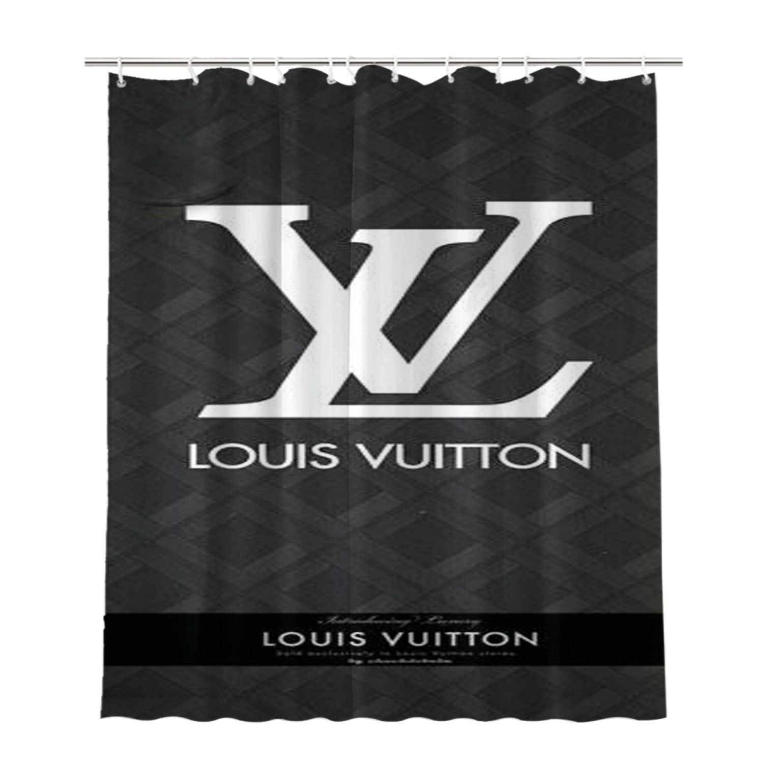 Louis Vuitton W4791 Bathroom Shower Curtain Fabric Waterproof | 66 X 72 Inch