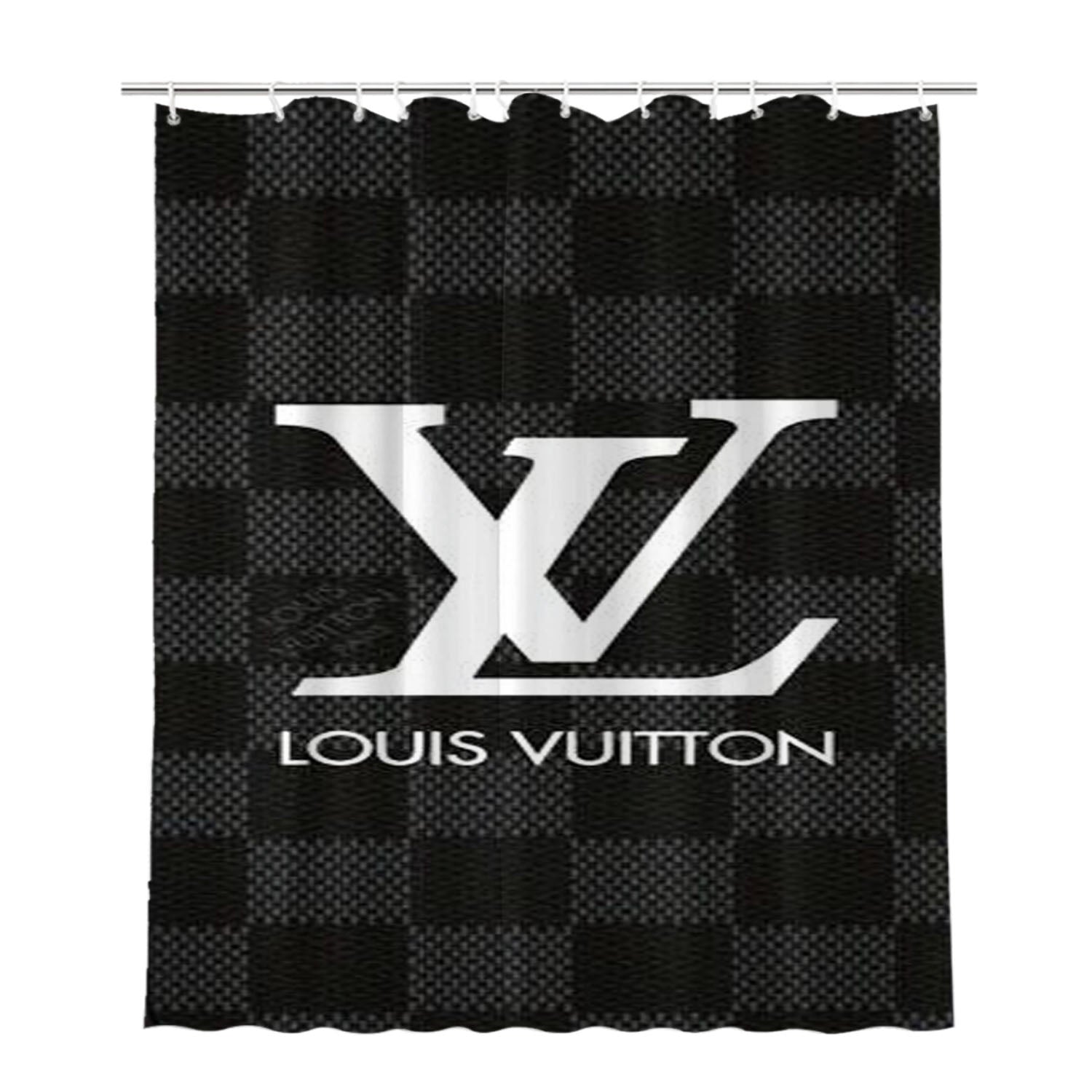 Louis Vuitton W4792 Bathroom Shower Curtain Fabric Waterproof | 66 X 72 Inch