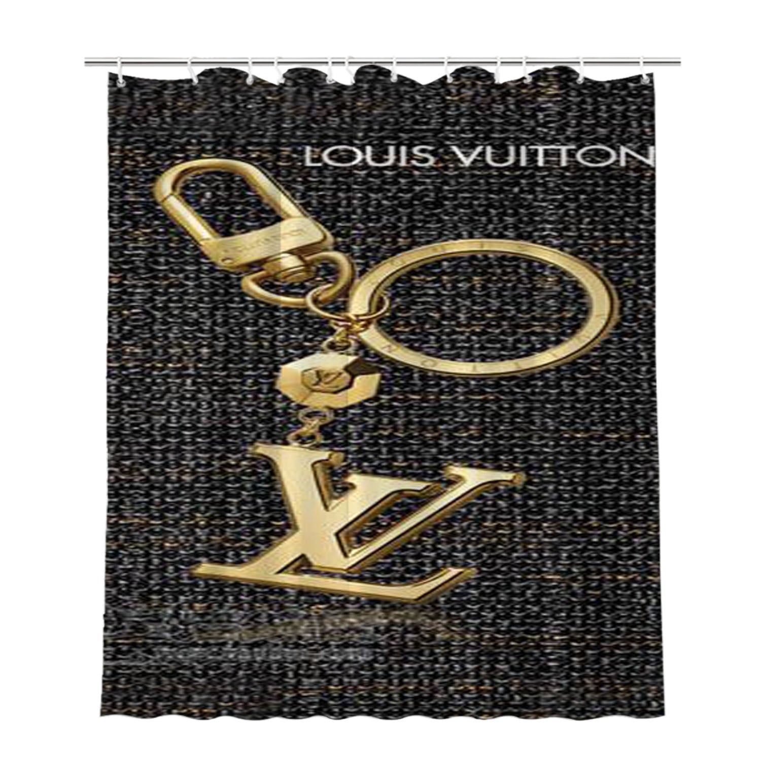 Louis Vuitton W4793 Bathroom Shower Curtain Fabric Waterproof | 66 X 72 Inch