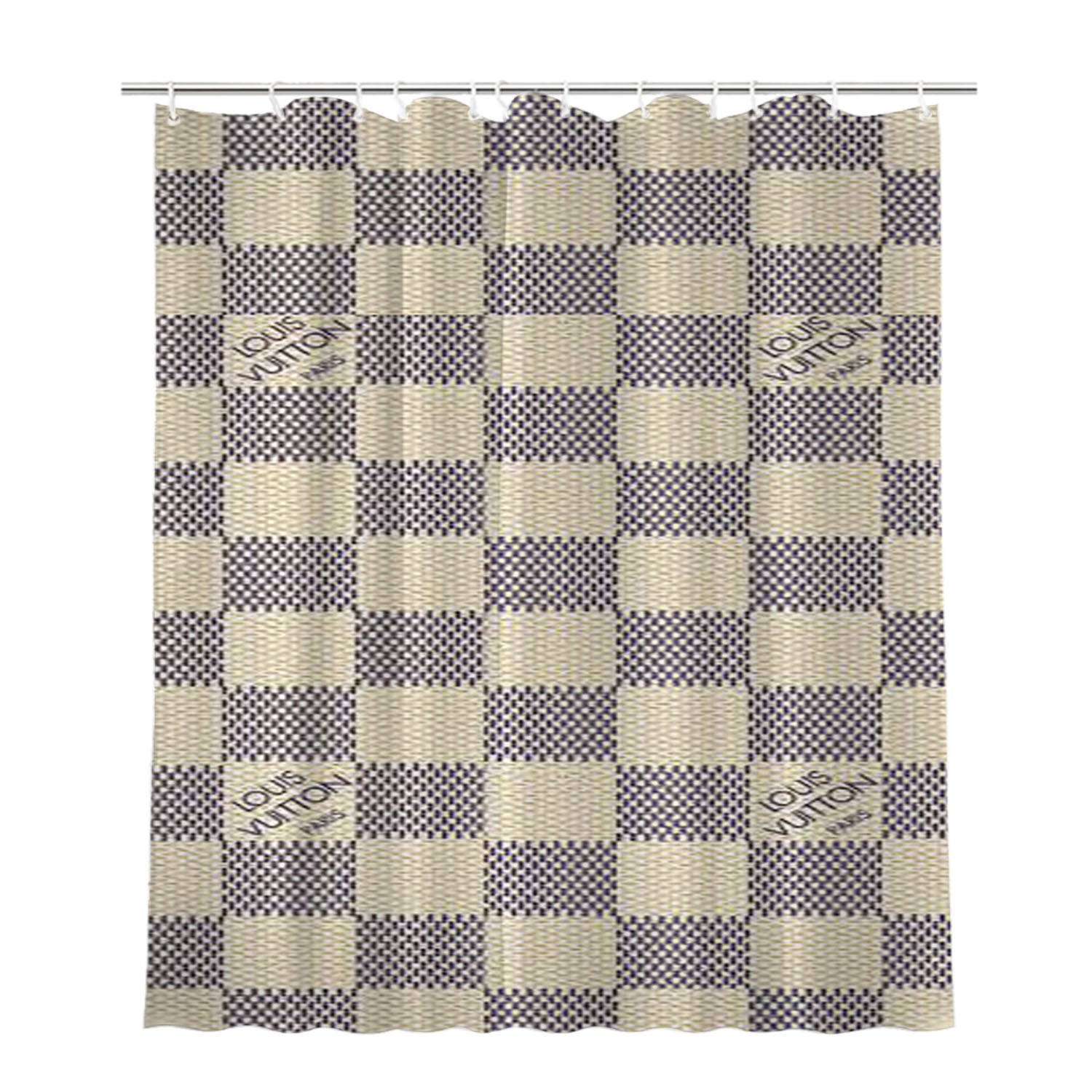 Louis Vuitton X4830 Bathroom Shower Curtain Fabric Waterproof | 66 X 72 Inch