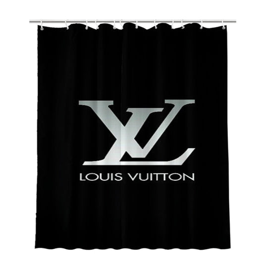 Lv Louis Vuitton Bathroom Shower Curtain Fabric Waterproof
