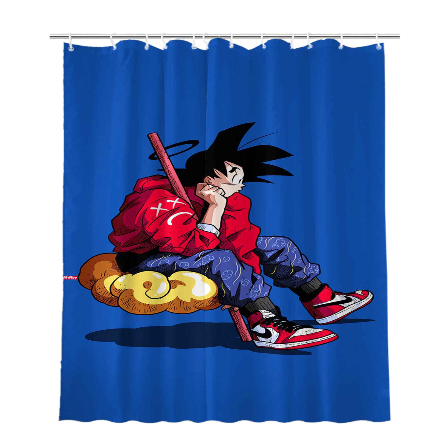 Young Akira Supreme Nike Nimbus Bathroom Shower Curtain Fabric Waterproof | 66 X 72 Inch