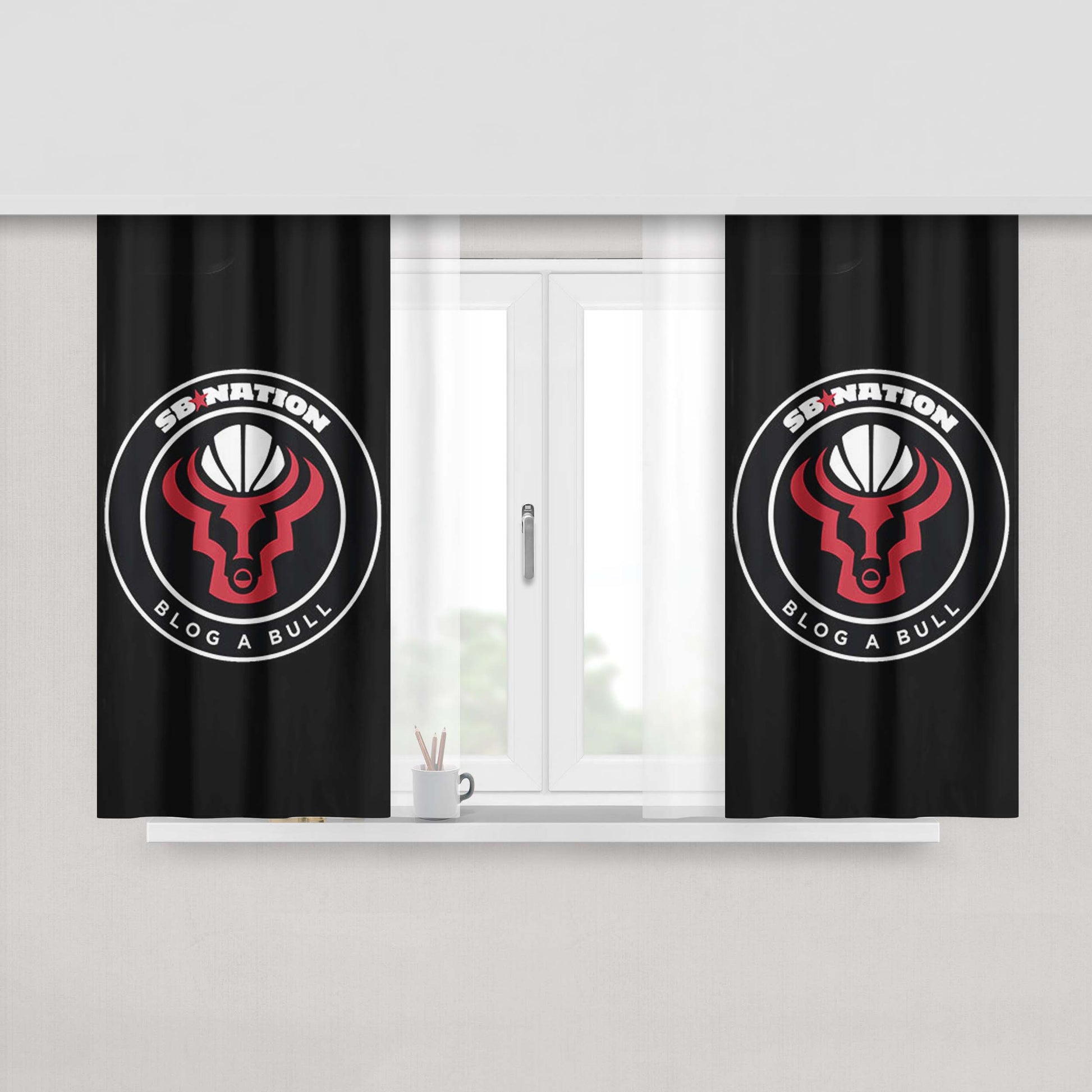 Blog A Bull Miami Heat Peach Skin Window Curtains