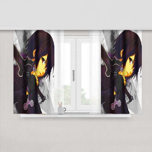 Sword Art Online Kirito Peach Skin Window Curtains