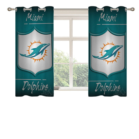 Miami Dolphins, Afc, Charles Harris Peach Skin Window Curtains