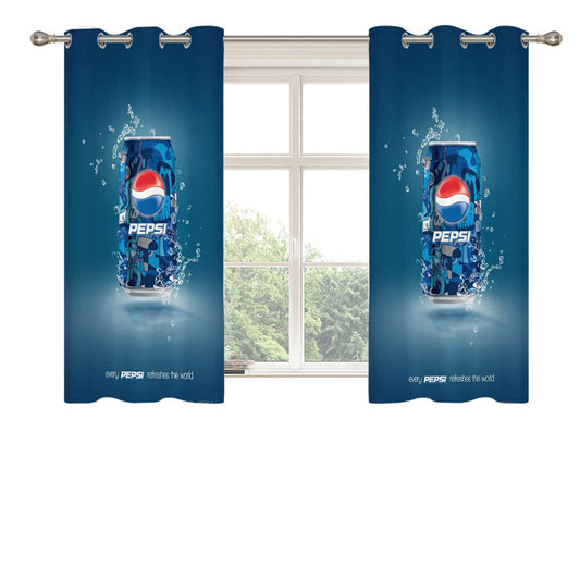 Pepsi Peach Skin Window Curtains