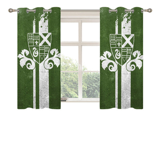 Slytherin Crest Peach Skin Window Curtains