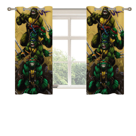Teenage Mutant Ninja Turtles Peach Skin Window Curtains