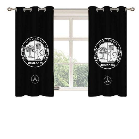 Amg Mercedes Benz Amg Peach Skin Window Curtains