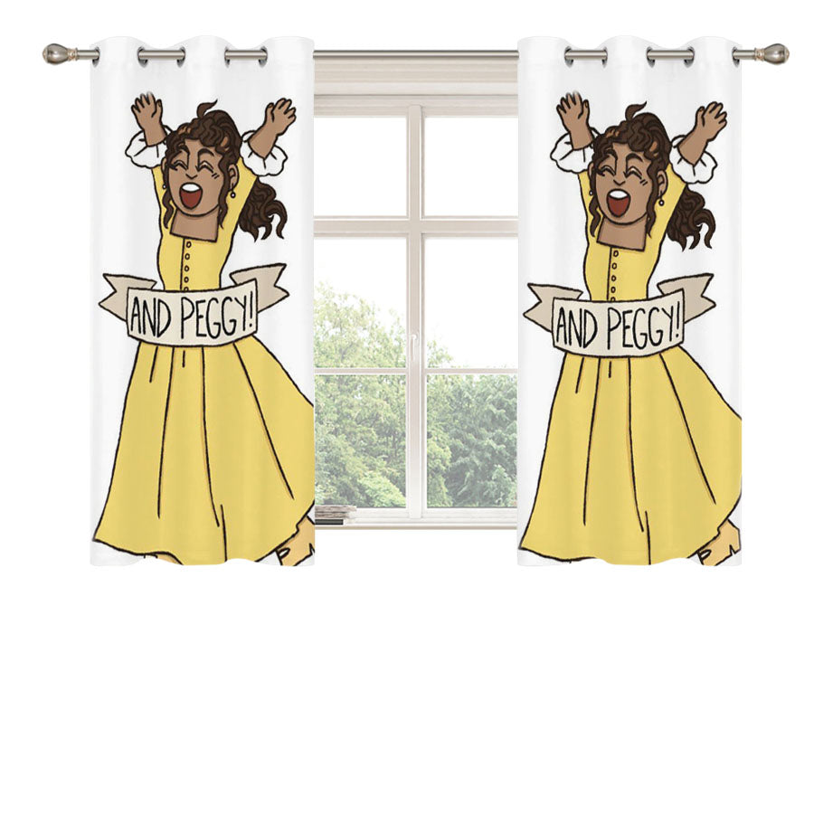 And Peggy Schuyler Hamilton Peach Skin Window Curtains