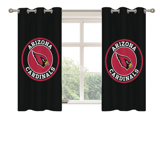 Arizona Cardinals Peach Skin Window Curtains