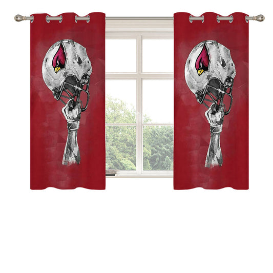 Arizona Cardinals Helmets Peach Skin Window Curtains