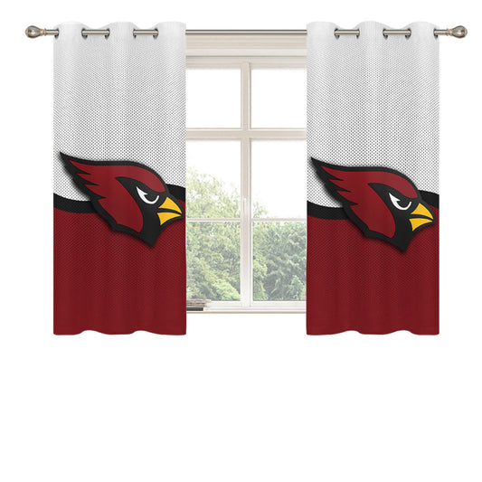 Arizona Cardinals Logo Jersey Peach Skin Window Curtains