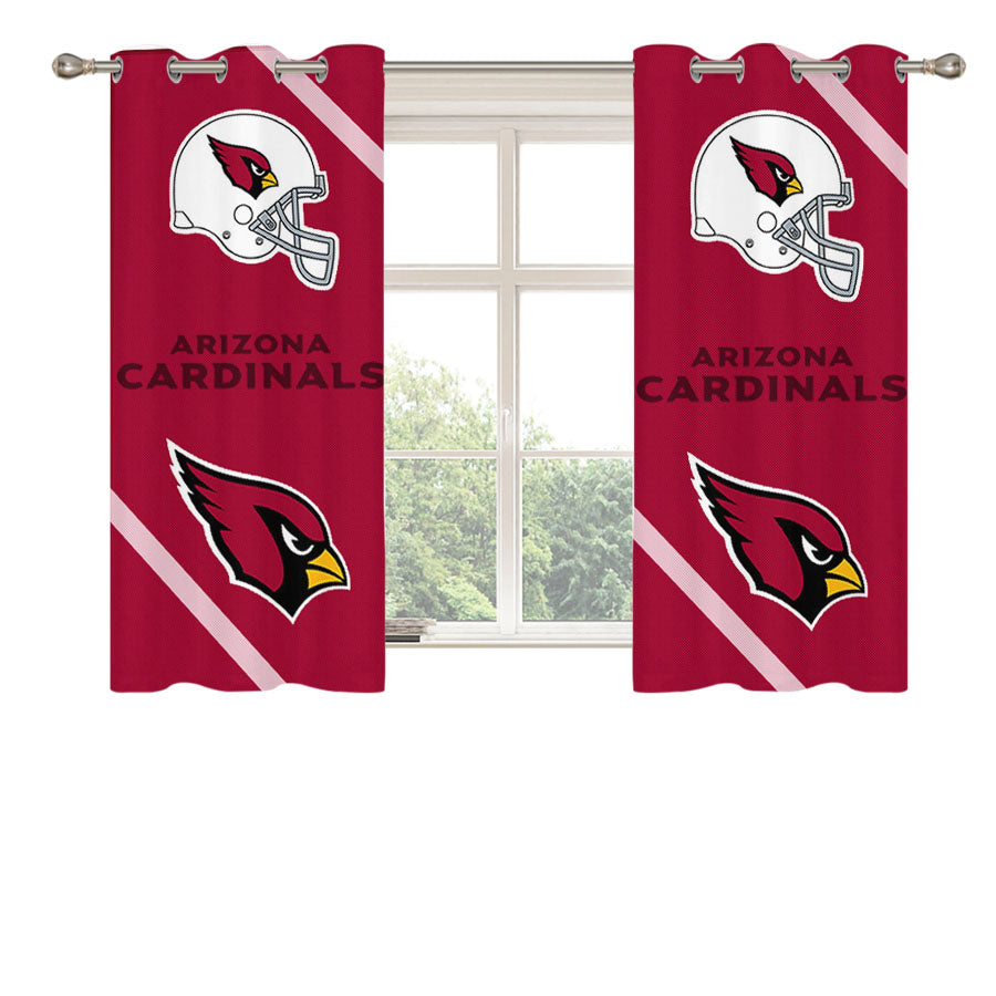 Arizona Cardinals Wallpaper Peach Skin Window Curtains