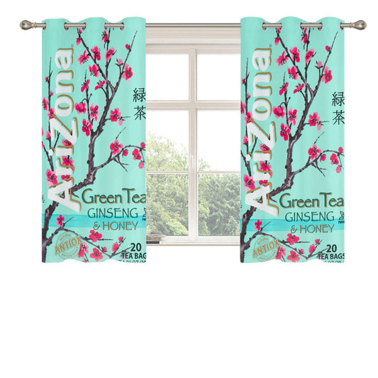 Arizona Green Tea Peach Skin Window Curtains