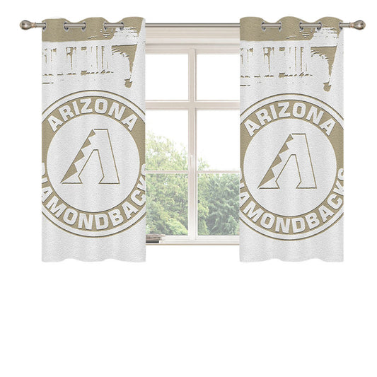 Arizona Mlb Basball Peach Skin Window Curtains