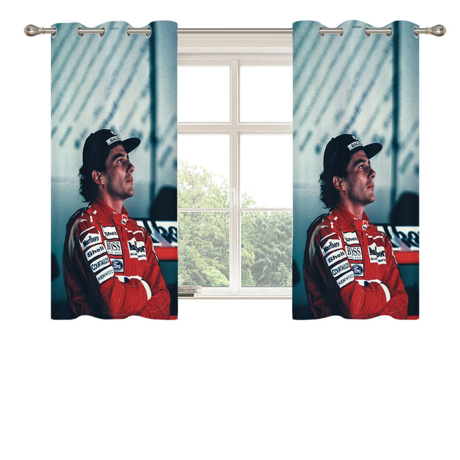 Ayrton Senna Peach Skin Window Curtains