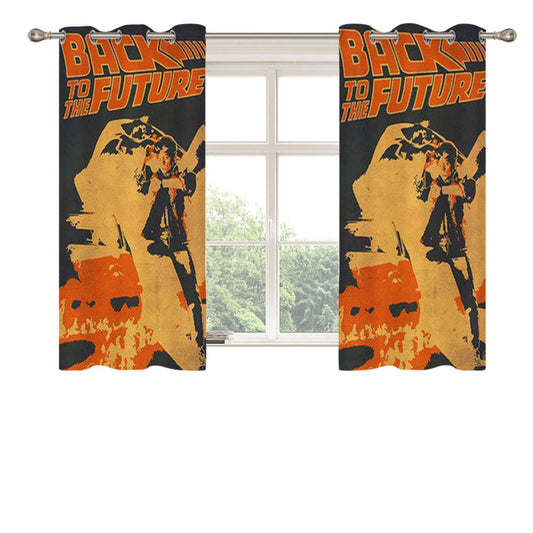 Back To The Future Items 3 Peach Skin Window Curtains