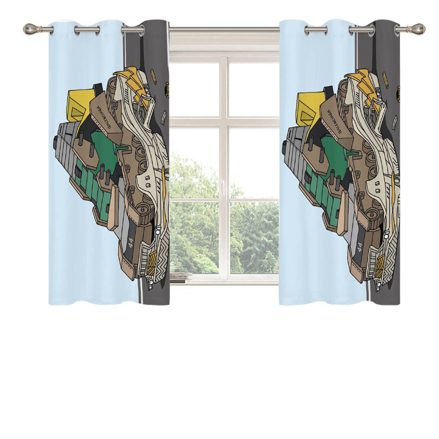 Balenciaga Shoes Lego Peach Skin Window Curtains
