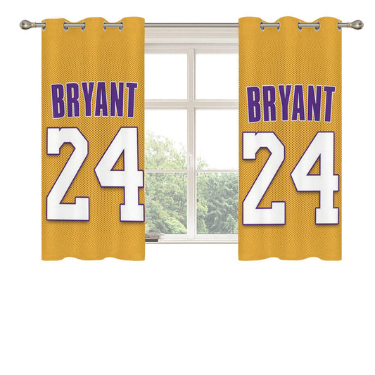 Basketball Kobe Bryant Jersey Number Peach Skin Window Curtains