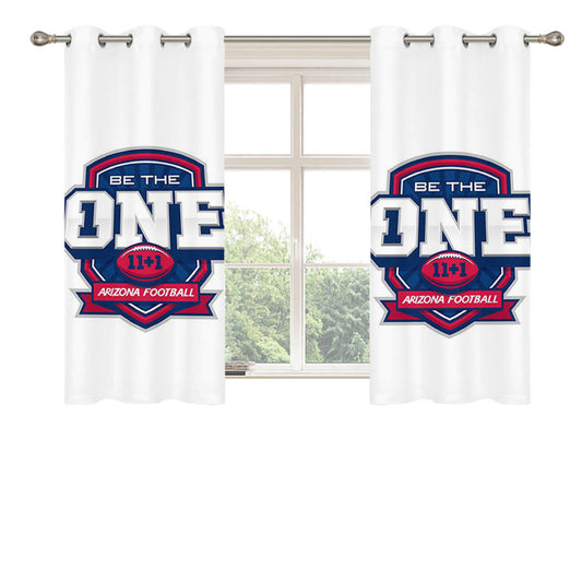 Be The One Arizona Football Peach Skin Window Curtains