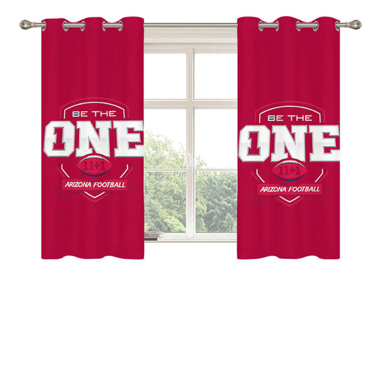 Be The One Arizona Football Pink Peach Skin Window Curtains