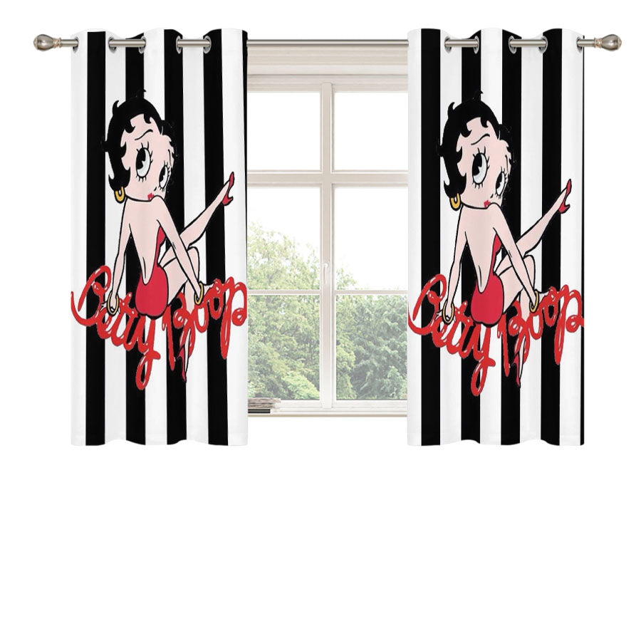 Betty Boop Emo S Peach Skin Window Curtains