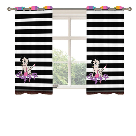 Betty Boop White S Peach Skin Window Curtains
