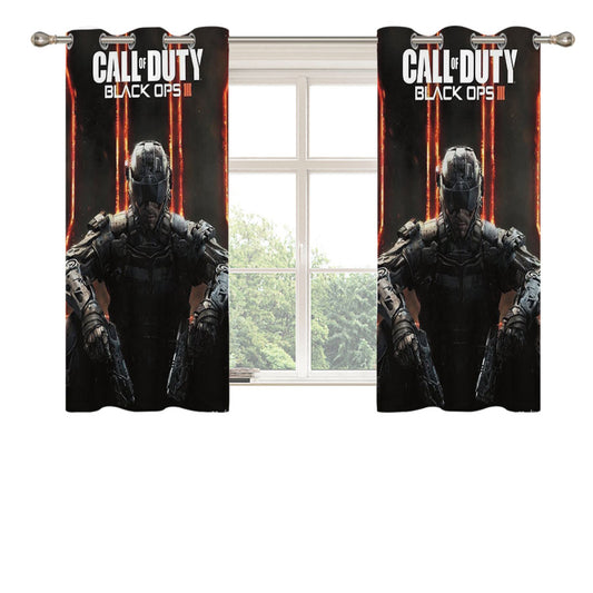 Black Ops Call Of Duty Peach Skin Window Curtains