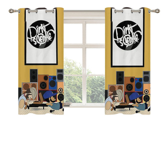Blu & Exile Peanuts Peach Skin Window Curtains