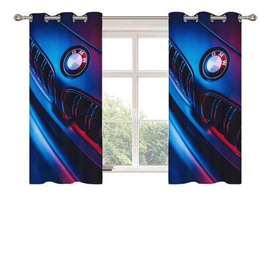 Bmw Car Peach Skin Window Curtains