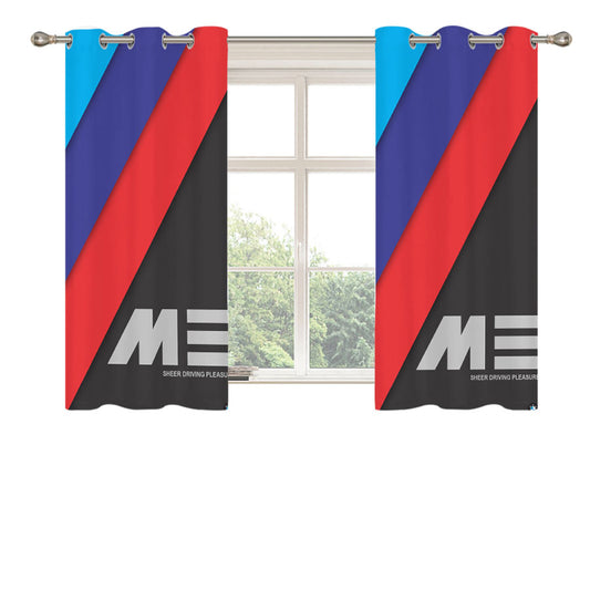 Bmw M Logo Peach Skin Window Curtains