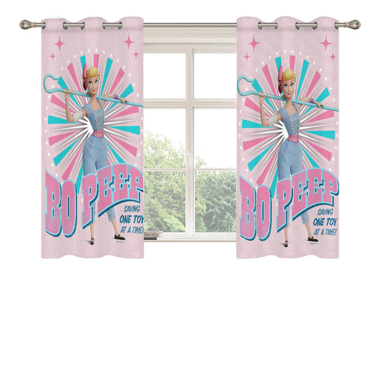 Bo Peep Peach Skin Window Curtains