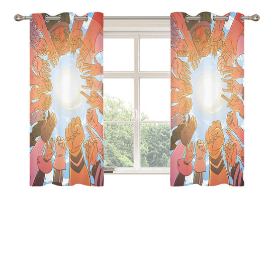 Boku No Hero Academia Comics Peach Skin Window Curtains