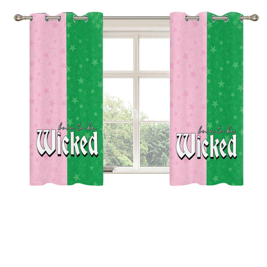 Born To Be Wicked Peach Skin Window Curtains